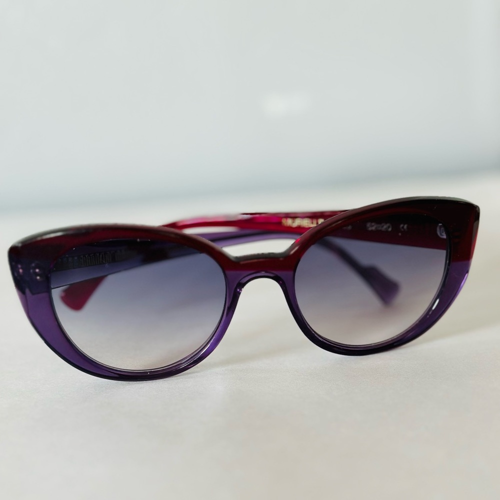 Caroline Abram Paris Authentic Purple Frame Sunglasses